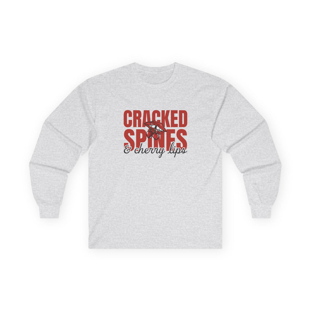 Cracked Spines & Cherry Lips Long Sleeve Tee - THE BIRTHDAY GIRL’S BOOK CLUB COLLECTION
