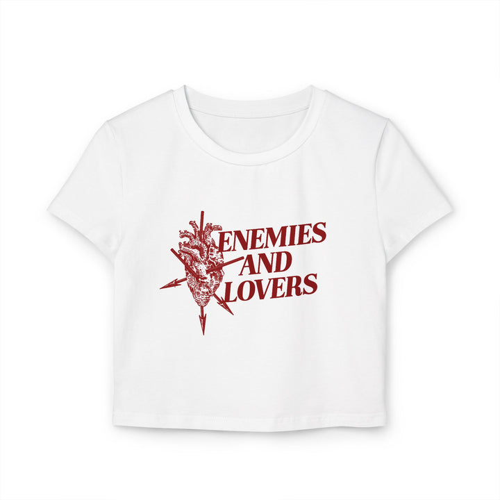 Enemies and Lovers Baby Tee - The Scarlet Letter Collection