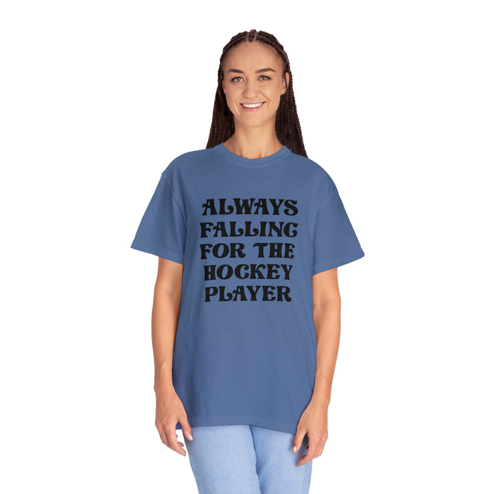 Falling for the Hockey Player Tee