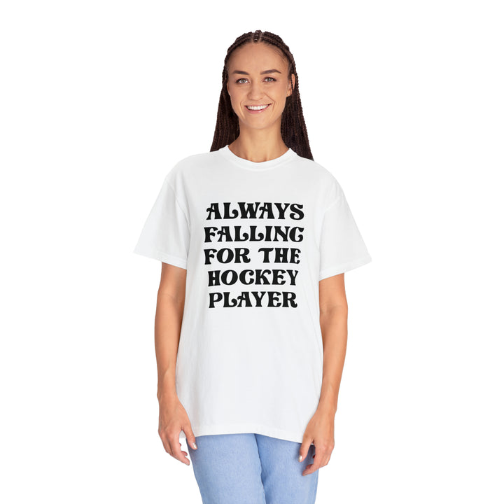 Falling for the Hockey Player Tee