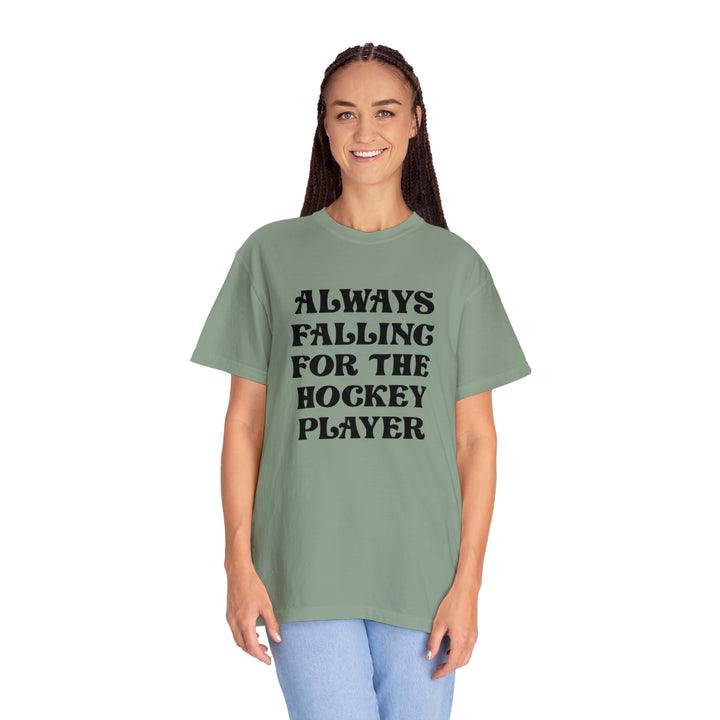 Falling for the Hockey Player Tee