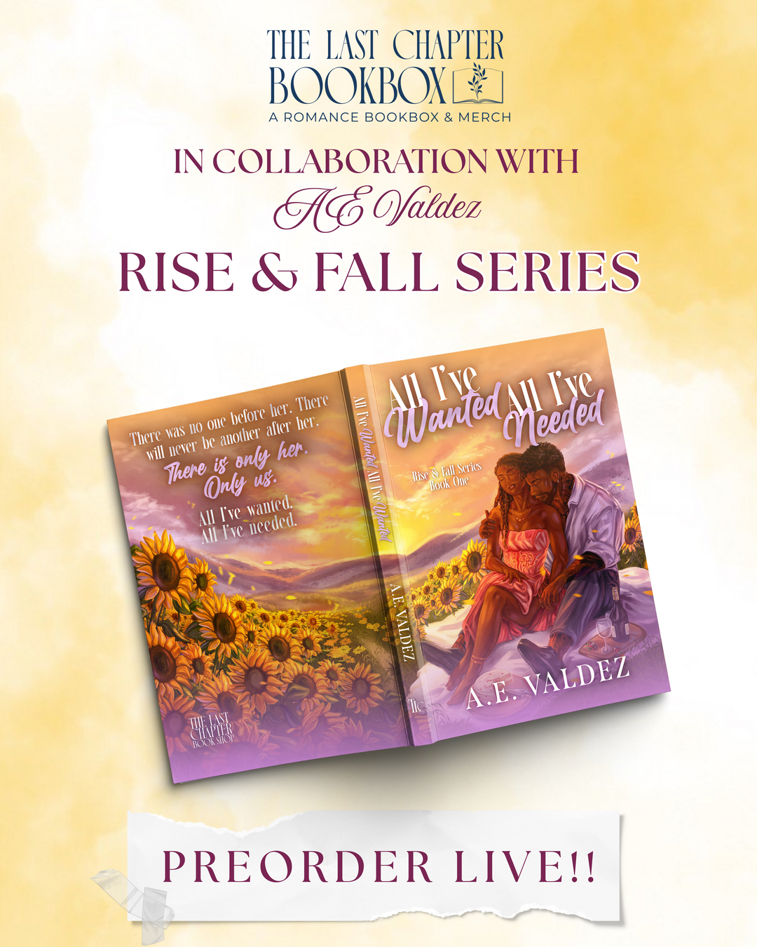 Rise and Fall series by AE Valdez FULL SERIES box