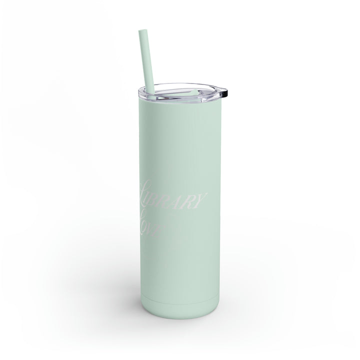 Library of Love Skinny Matte Tumbler, 20oz