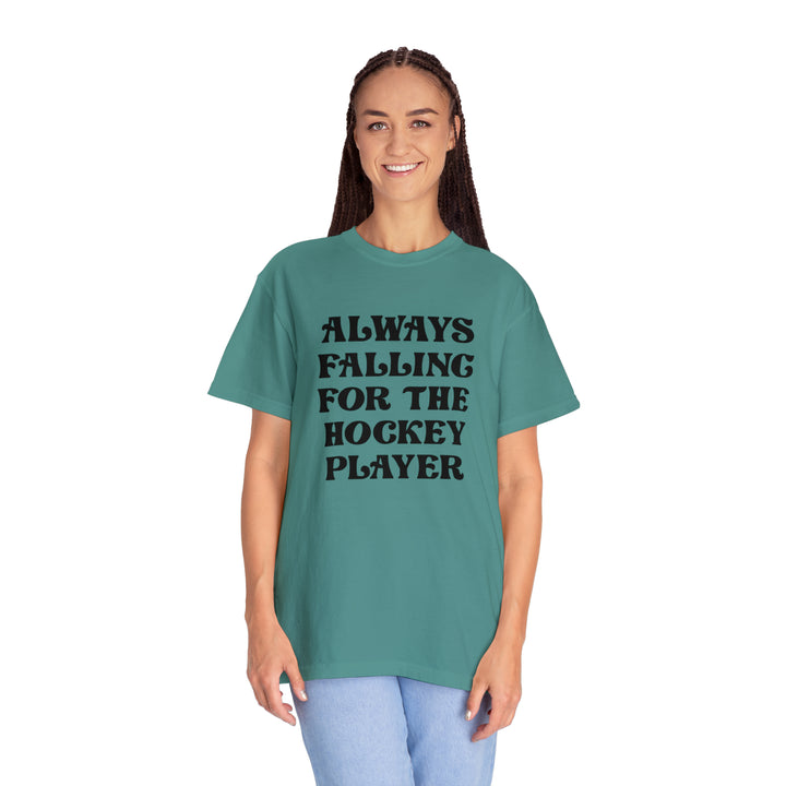 Falling for the Hockey Player Tee