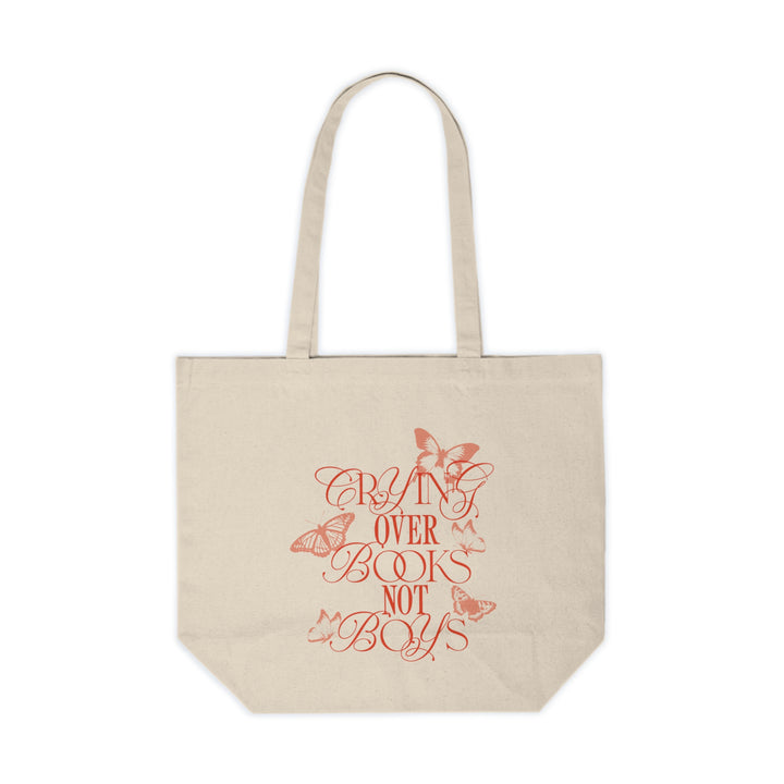 Crying Over Books Not Boys Tote - The Champagne Problems Collection