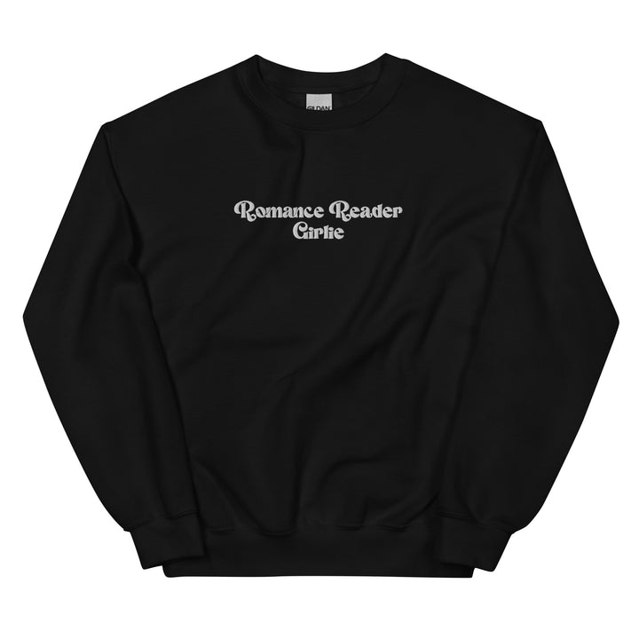 Romance Reader Girlie Embroidered Sweatshirt