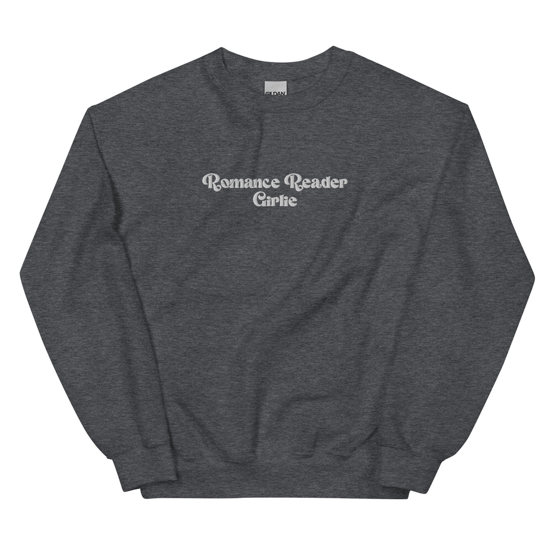 Romance Reader Girlie Embroidered Sweatshirt