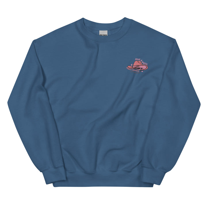 Save a horse embroidered crewneck