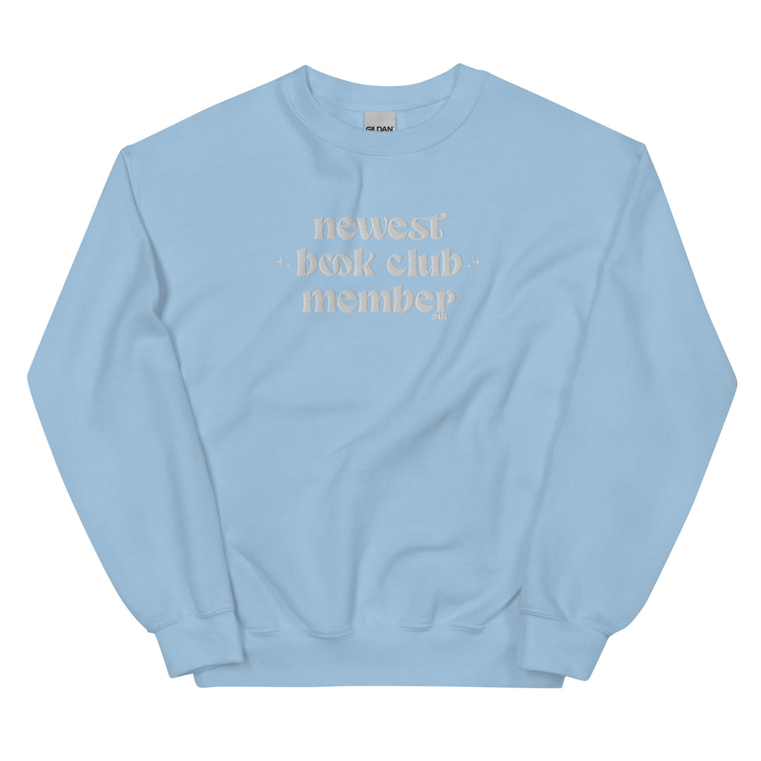 Book Club Embroidered Crewneck