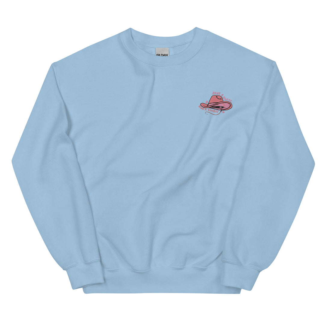 Save a horse embroidered crewneck