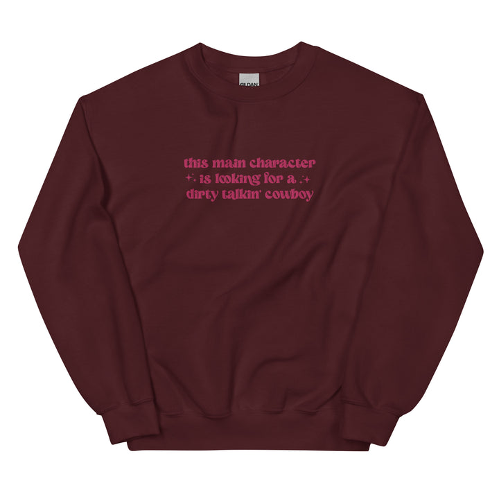 Dirty Talking Cowboy Embroidered Sweatshirt