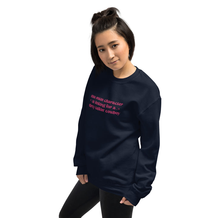 Dirty Talking Cowboy Embroidered Sweatshirt