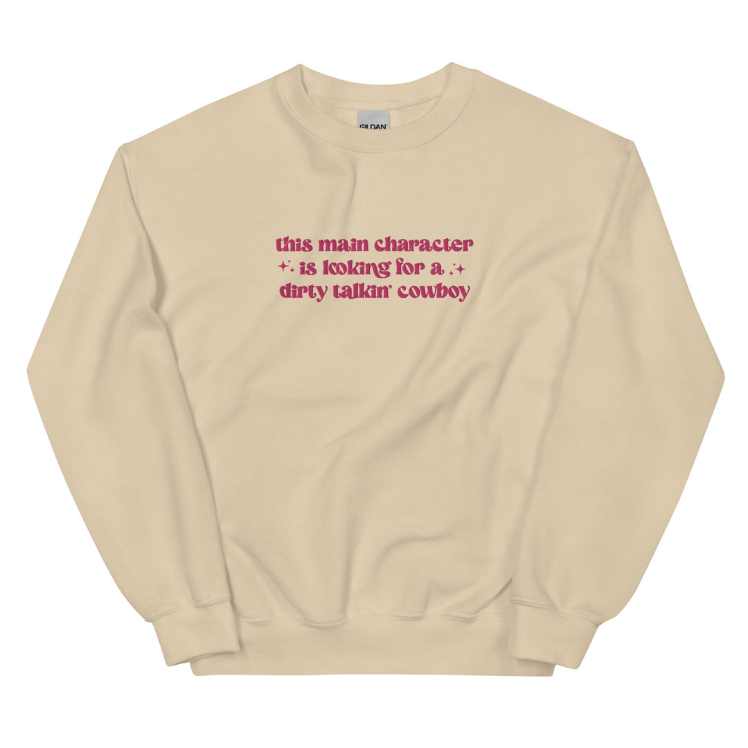 Dirty Talking Cowboy Embroidered Sweatshirt