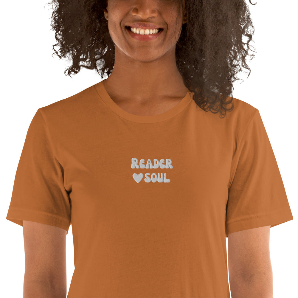 Reader Soul Embroidered t-shirt